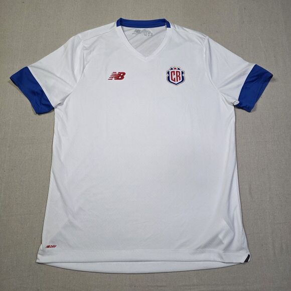 New Balance Costa Rica World Cup 22 Women’s Away Soccer Jersey White Size XLARGE - Picture 1 of 11
